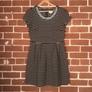 Black and White A-Line Dress